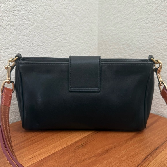 Vintage Y2K COACH 9154 Legacy Demi TurnLock Black Leather Crossbody Bag READ - Picture 4 of 16